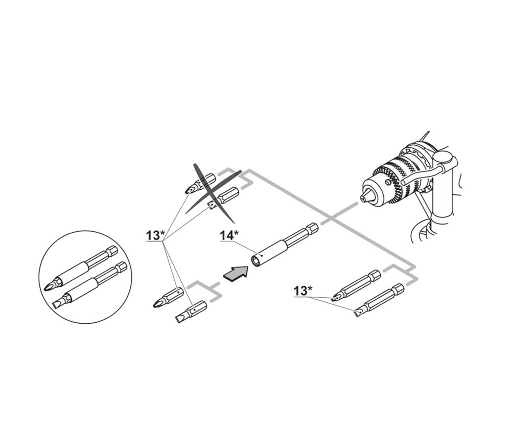 Mașină de găurit CROWN CT10130C 810w-13