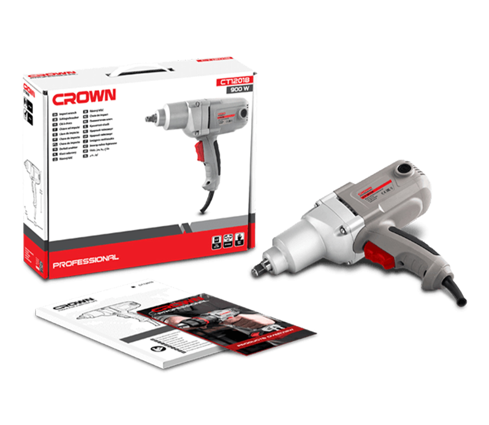 Mașină de înșurubat cu impact CROWN CT12018 900w 320Nm-7