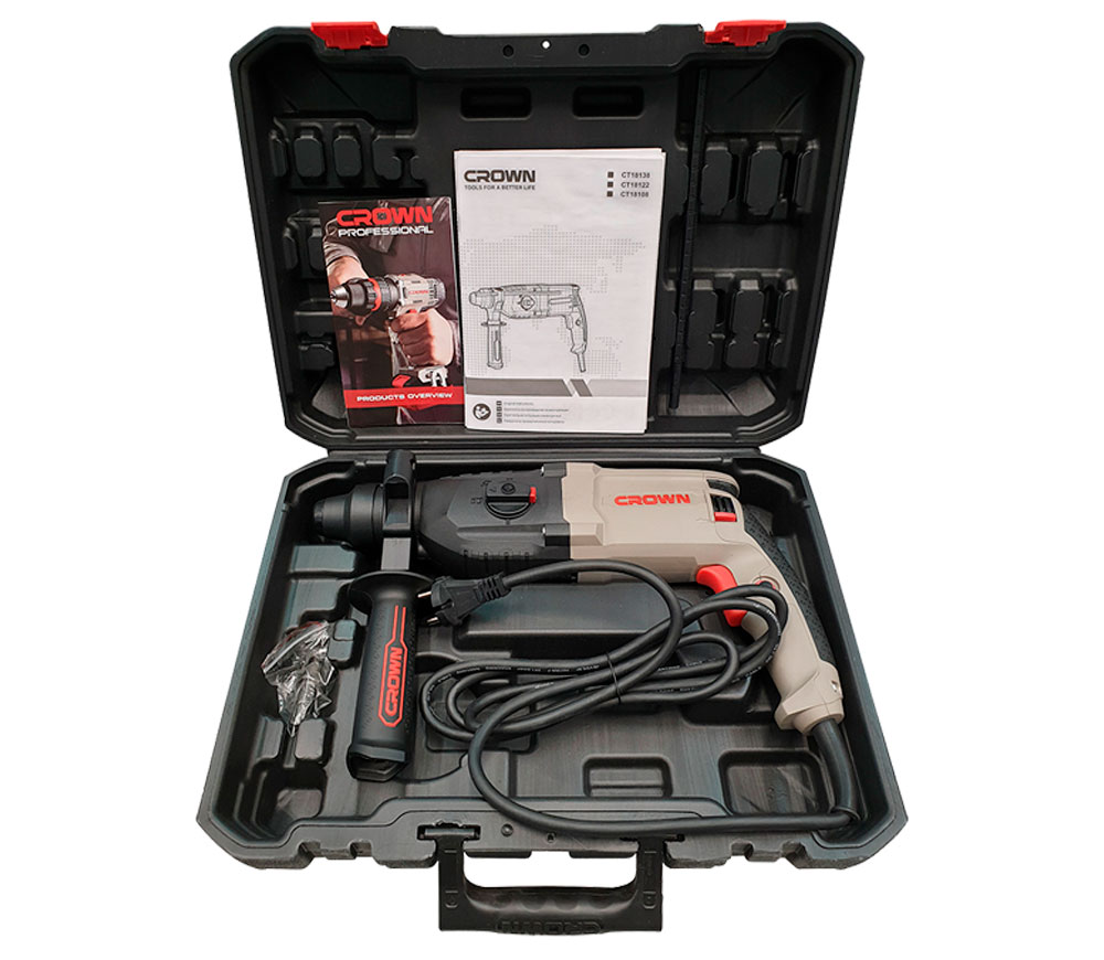 Ciocan rotopercutor CROWN CT18108 BMC 800w SDS-PLUS-7