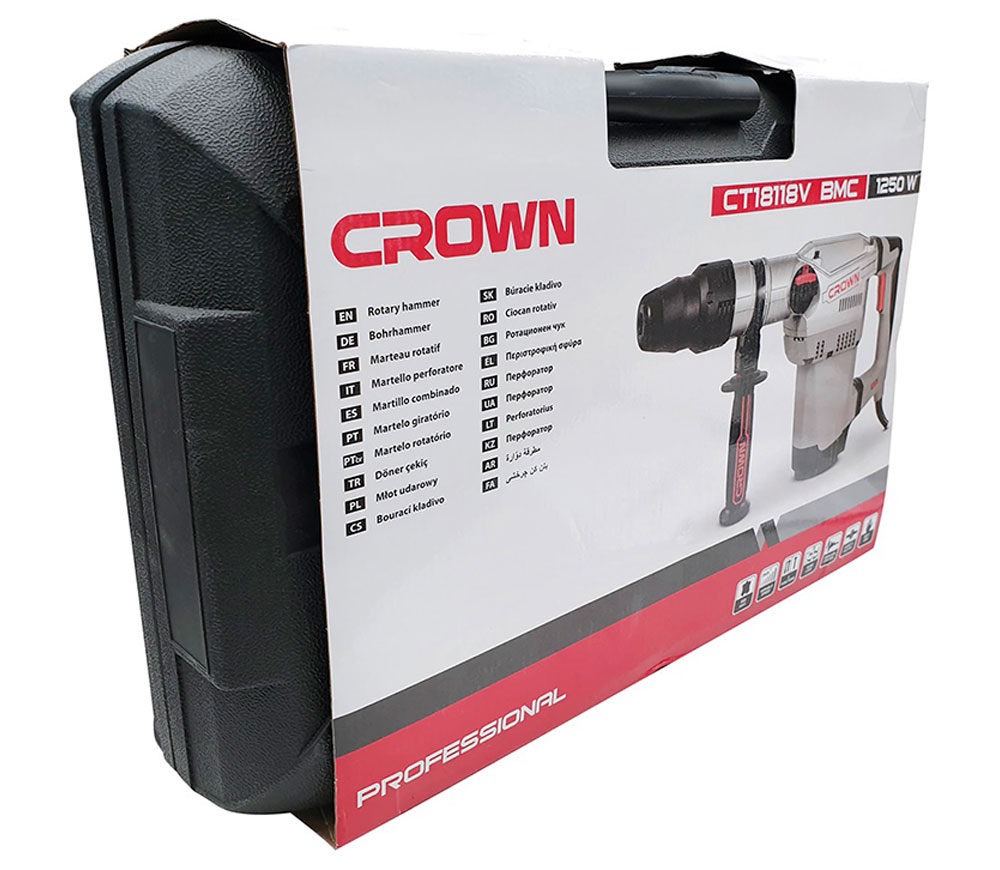 Ciocan rotopercutor CROWN CT18118V BMC 1250w SDS-MAX-9