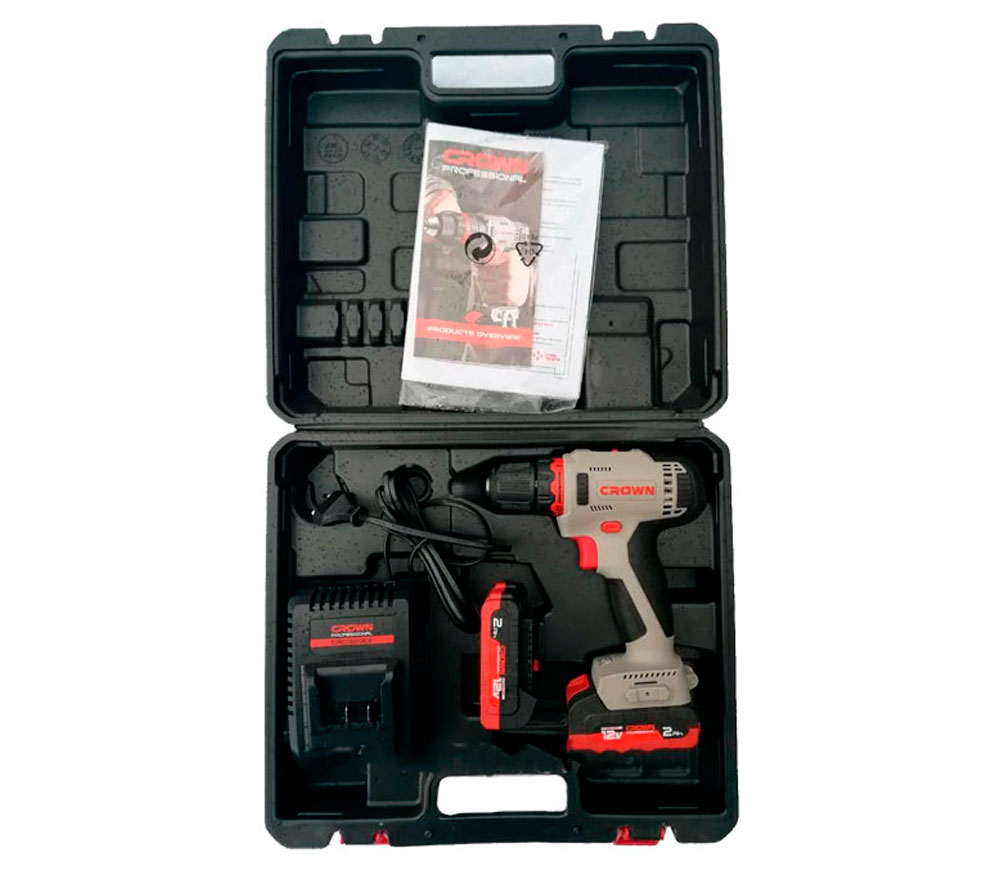 Mașină de înșurubat cu acumulator CROWN CT21081H-2 BMC 12V 2Ah-2
