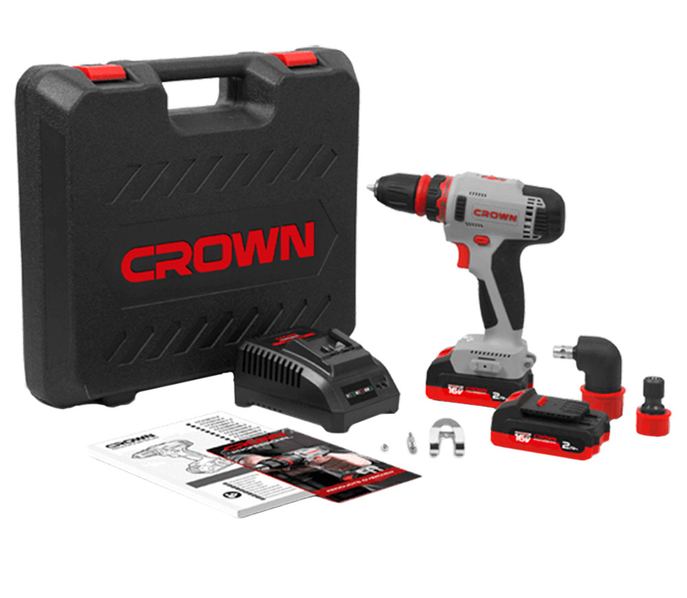 Mașină de înșurubat cu acumulator CROWN CT21082HQ-2 BMC 16V 2Ah-4