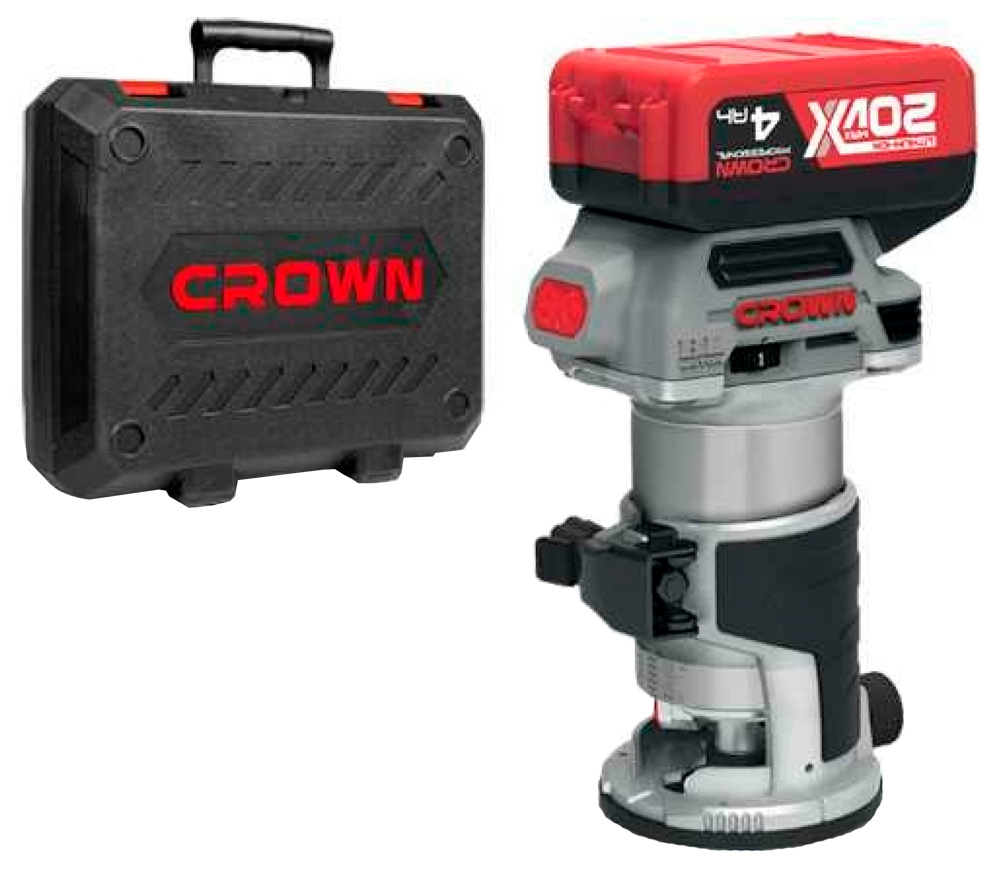Фрезер аккумуляторный CROWN CT26010HX 13мм 20В-2