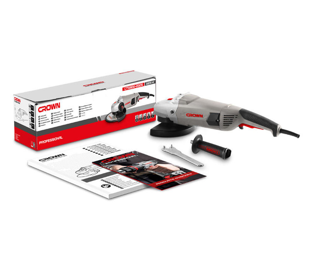 Polizor unghiular CROWN CT13500-230S 2200w 230mm-6