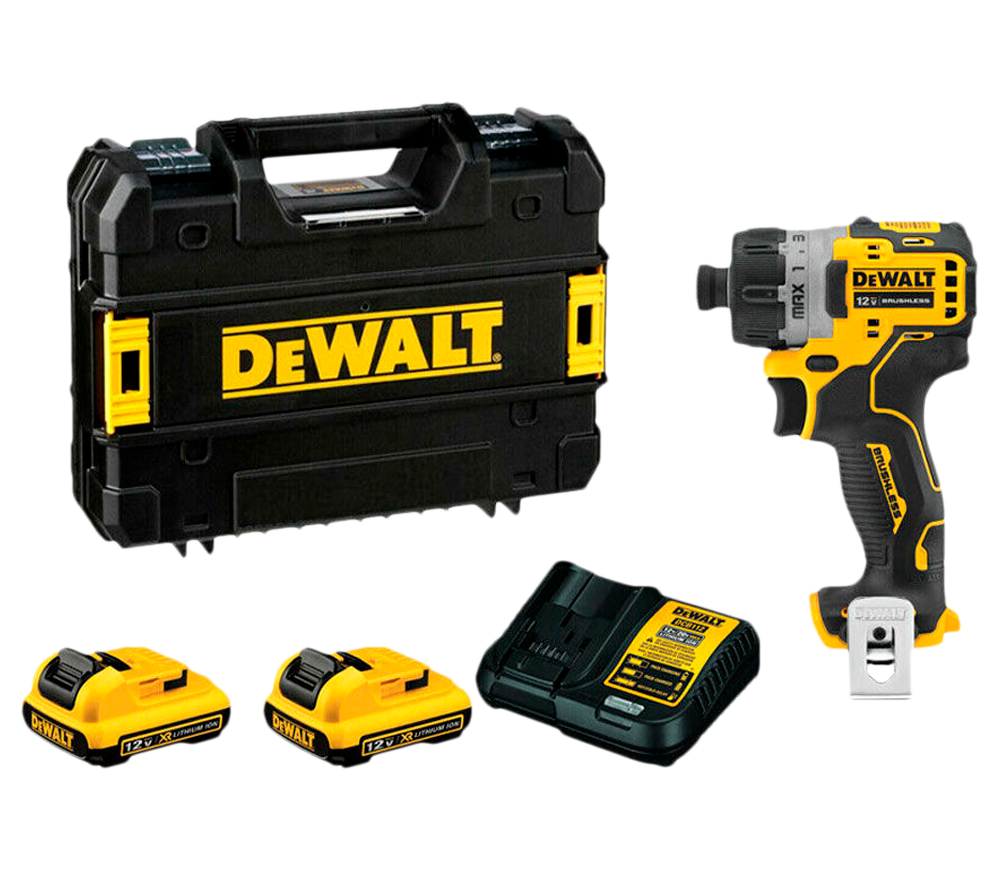 Mașină de înșurubat cu acumulator DEWALT DCF601D2 10.8V 2.0Ah