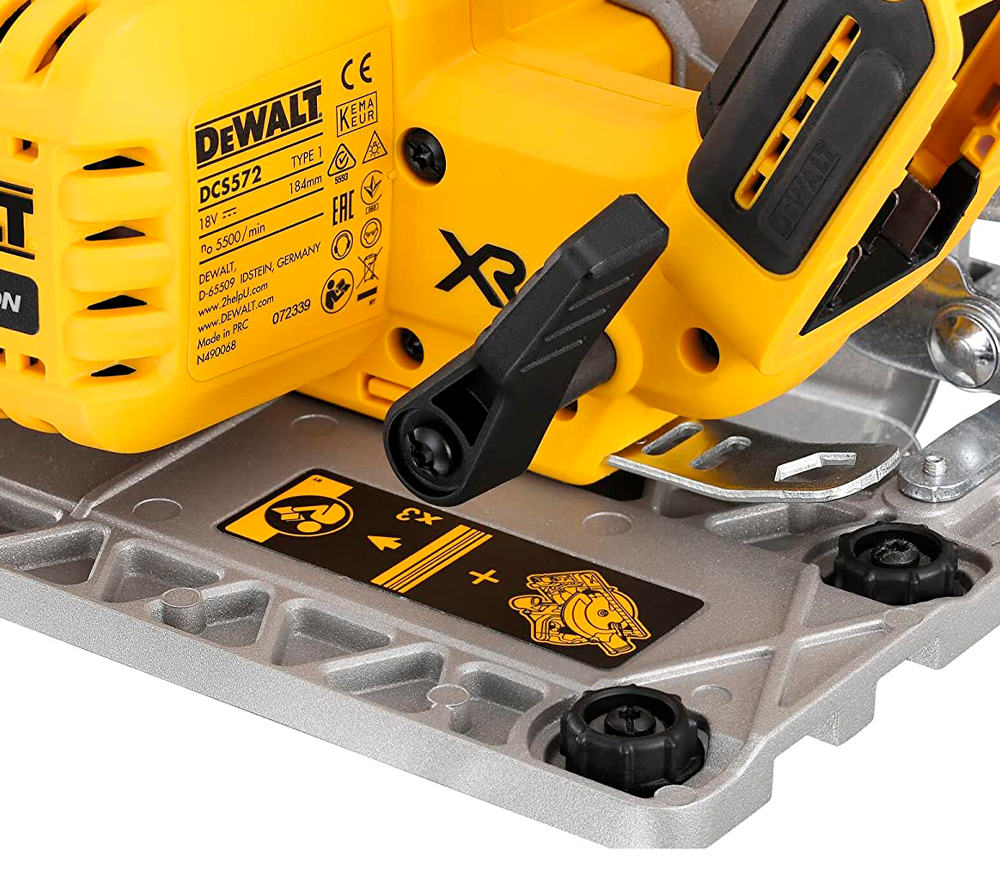 Fierăstrău circular cu acumulator (fără baterii) DEWALT DCS572NT-XJ 184mm 18V-4