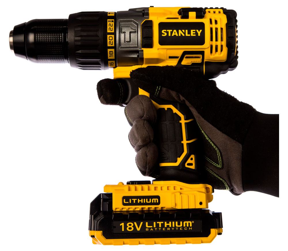 Mașină de înșurubat cu acumulator STANLEY STDC18LHBK 18V 2.0Ah-6