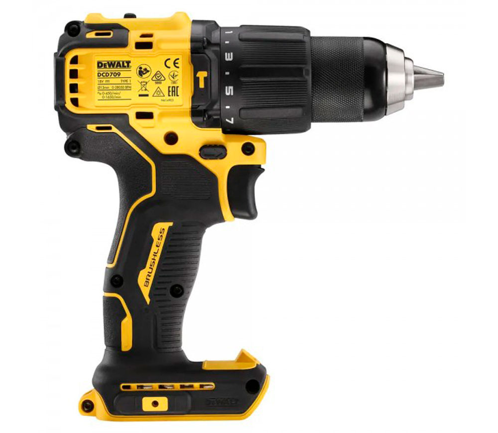 Mașină de înșurubat cu acumulator DEWALT DCD709N 18V (Fără baterie/ Încărcător)-2