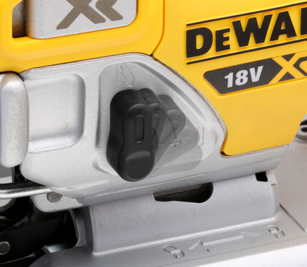 Fierăstrău pendular cu acumulator (fără baterii) DEWALT DCS334NT-XJ 18V-6