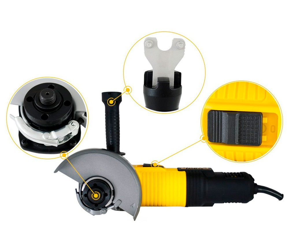 Угловая шлифмашина STANLEY FMEG220-QS 850вт 125мм-4