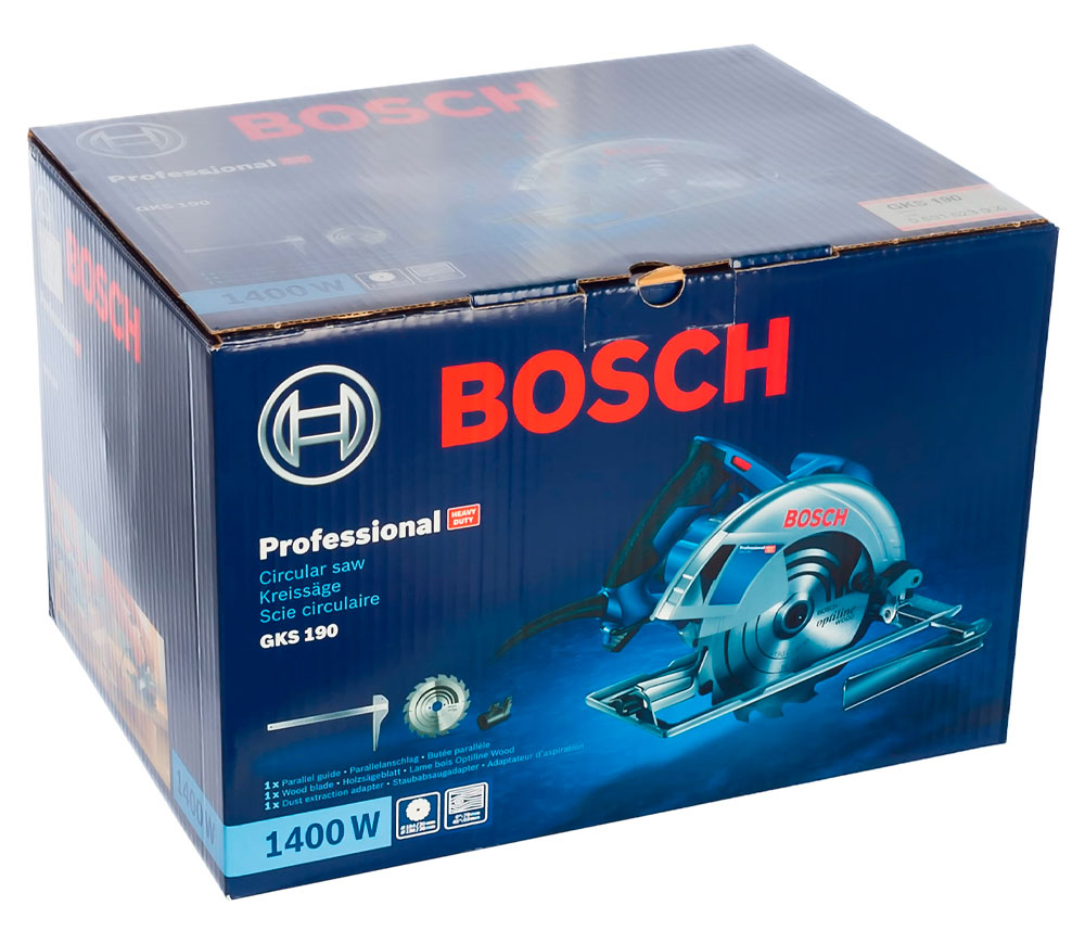 Дисковая пила BOSCH GKS190 1400вт 190мм-7