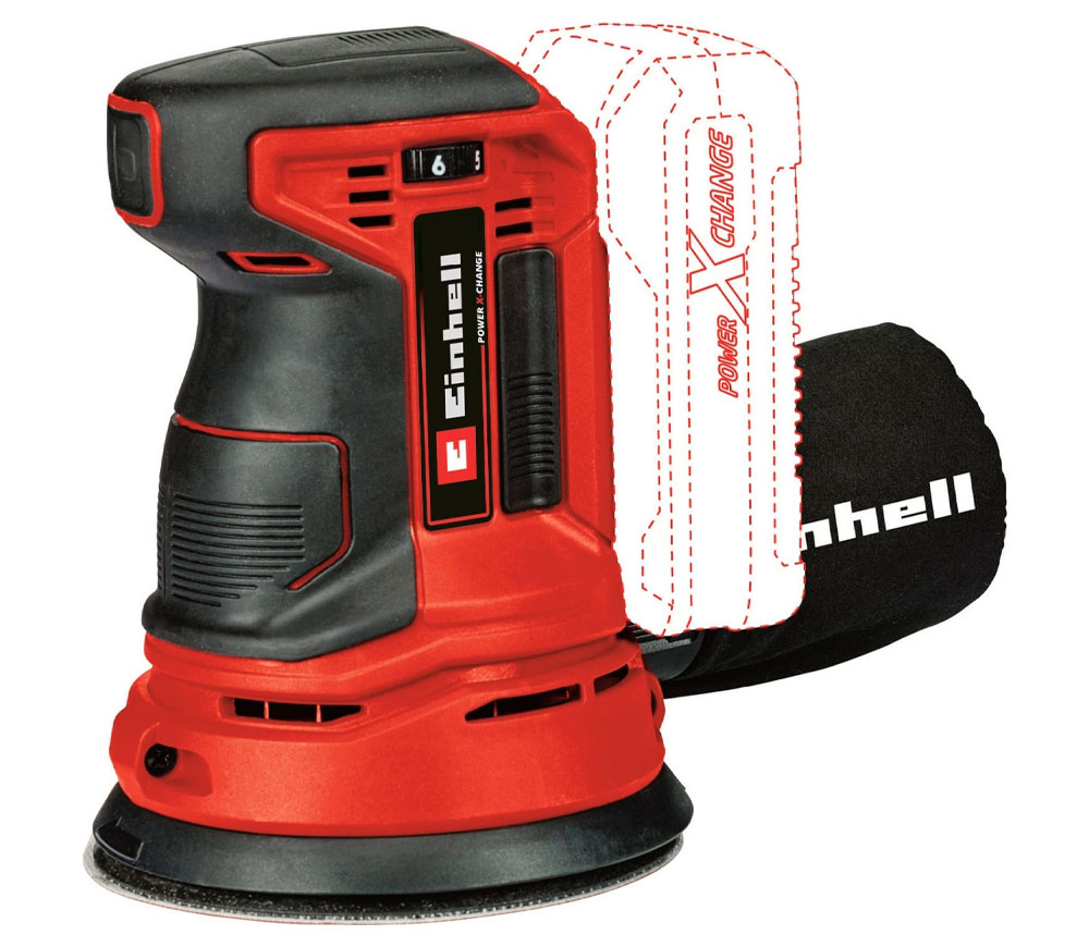 Mașină de șlefuit excentrică fără fir (fără bat) EINHELL TE-RS 18 Li XPWR SOLO 125mm 18V-2