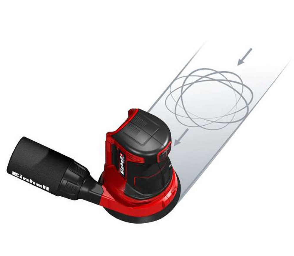 Mașină de șlefuit excentrică fără fir (fără bat) EINHELL TE-RS 18 Li XPWR SOLO 125mm 18V-5