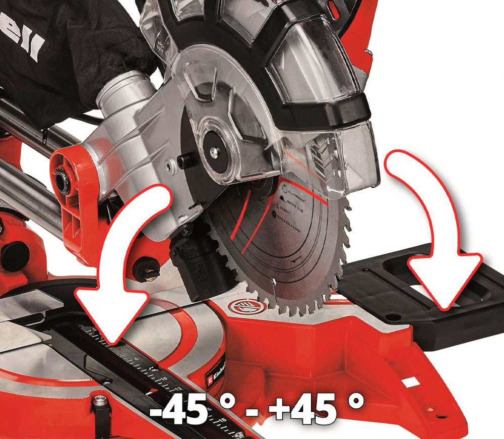 Торцовочная пила Einhell TH-SM 2131/1 (43.003.90) 1500вт 210мм-2