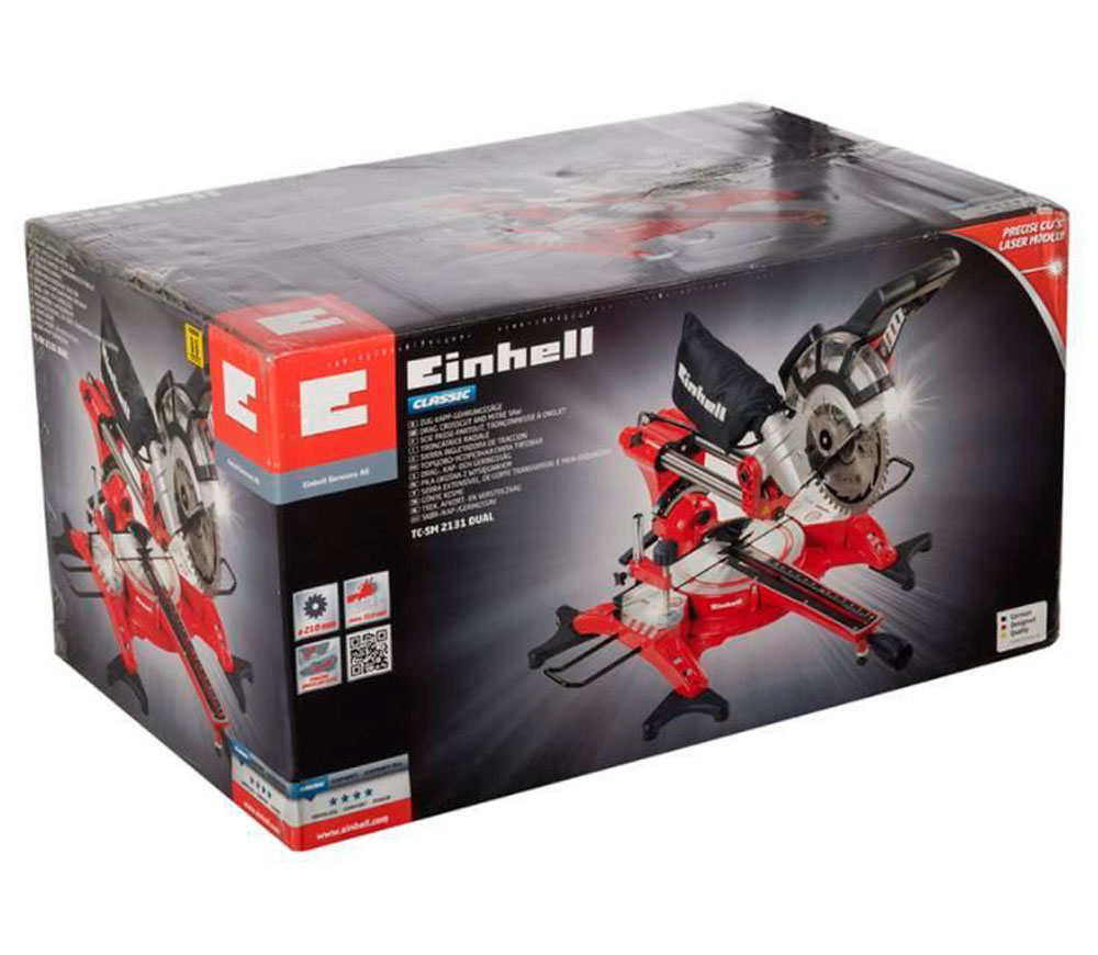 Торцовочная пила Einhell TH-SM 2131/1 (43.003.90) 1500вт 210мм-9
