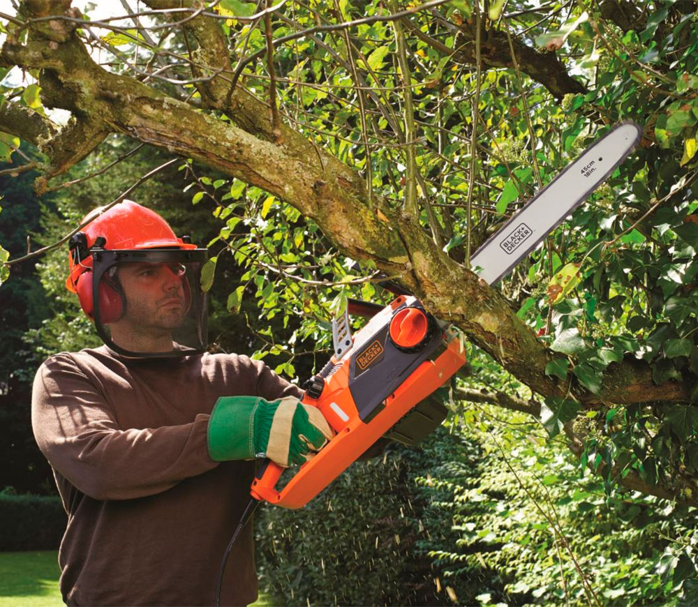 Цепная пила электрическая BLACK&DECKER CS2245-QS 2200вт 450мм-8