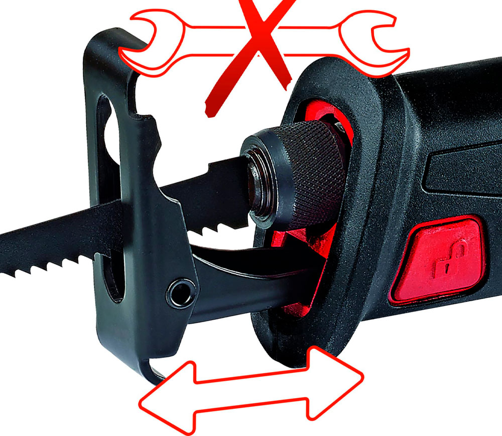 Fierăstrău sabie cu acumulator (fără baterii) EINHELL TE-AP 18 Li 18V-4