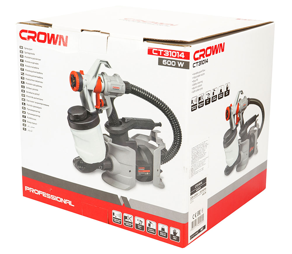 Aparat de vopsit CROWN CT31014 600w 0.3bar-11