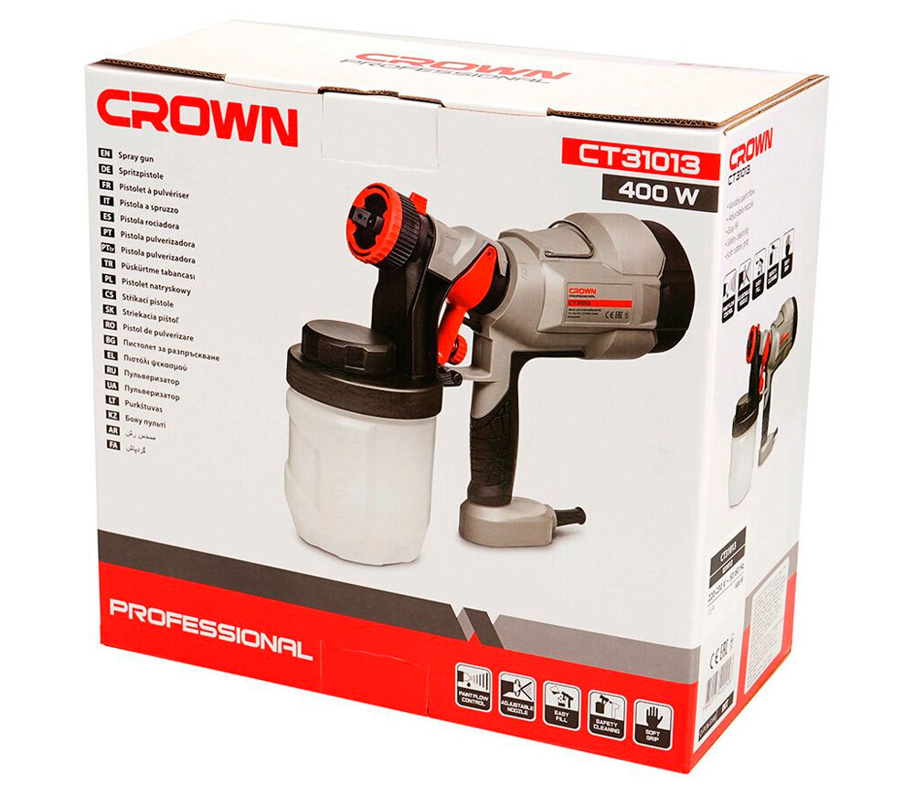 Aparat de vopsit CROWN CT31013 400w 0.2bar-9