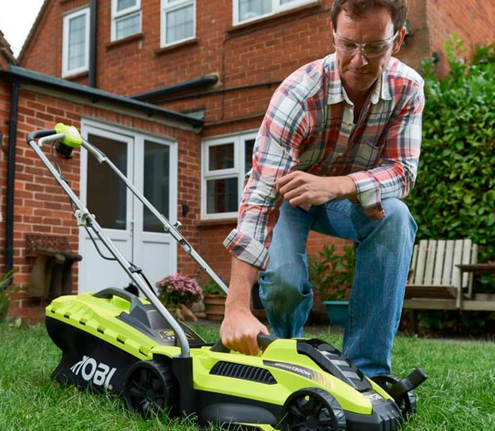 Газонокосилка электрическая RYOBI RLM13E33S 1300вт 330мм-8