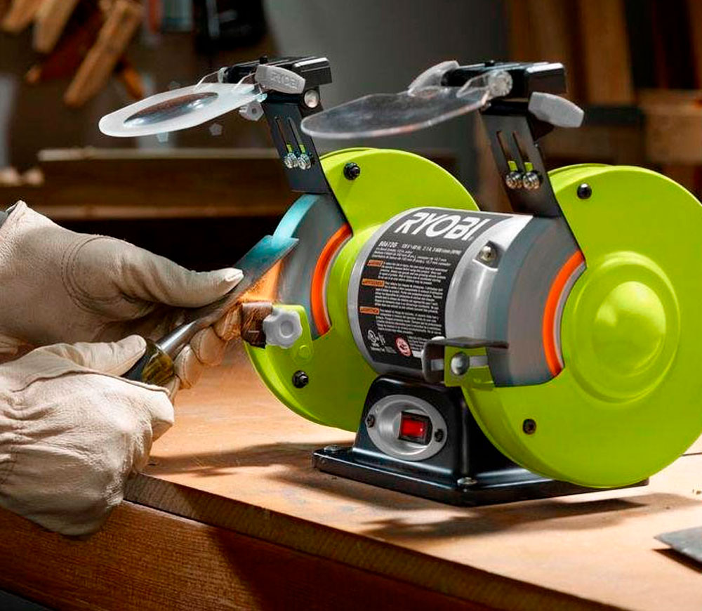 Polizor de banc Ryobi RBG6G1 250w 150mm-6