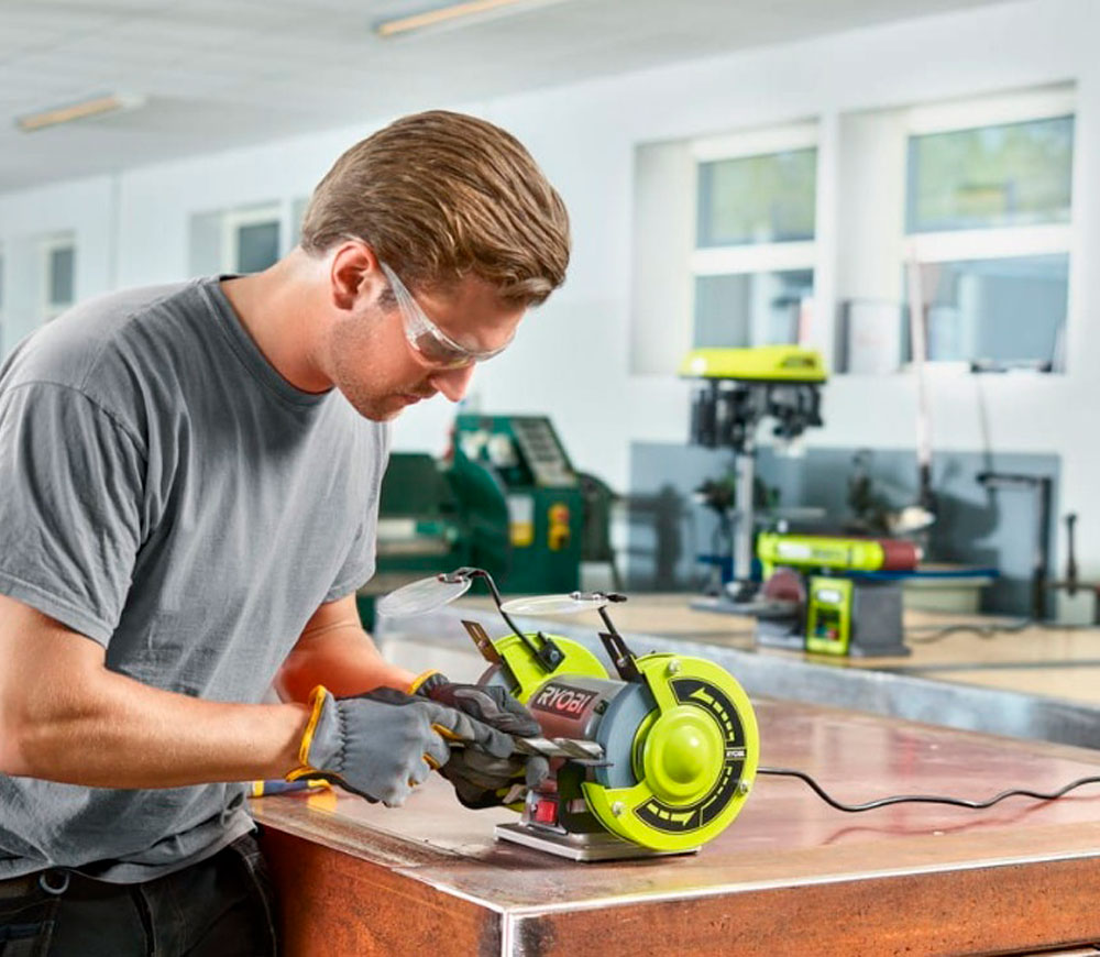 Polizor de banc Ryobi RBG6G1 250w 150mm-7