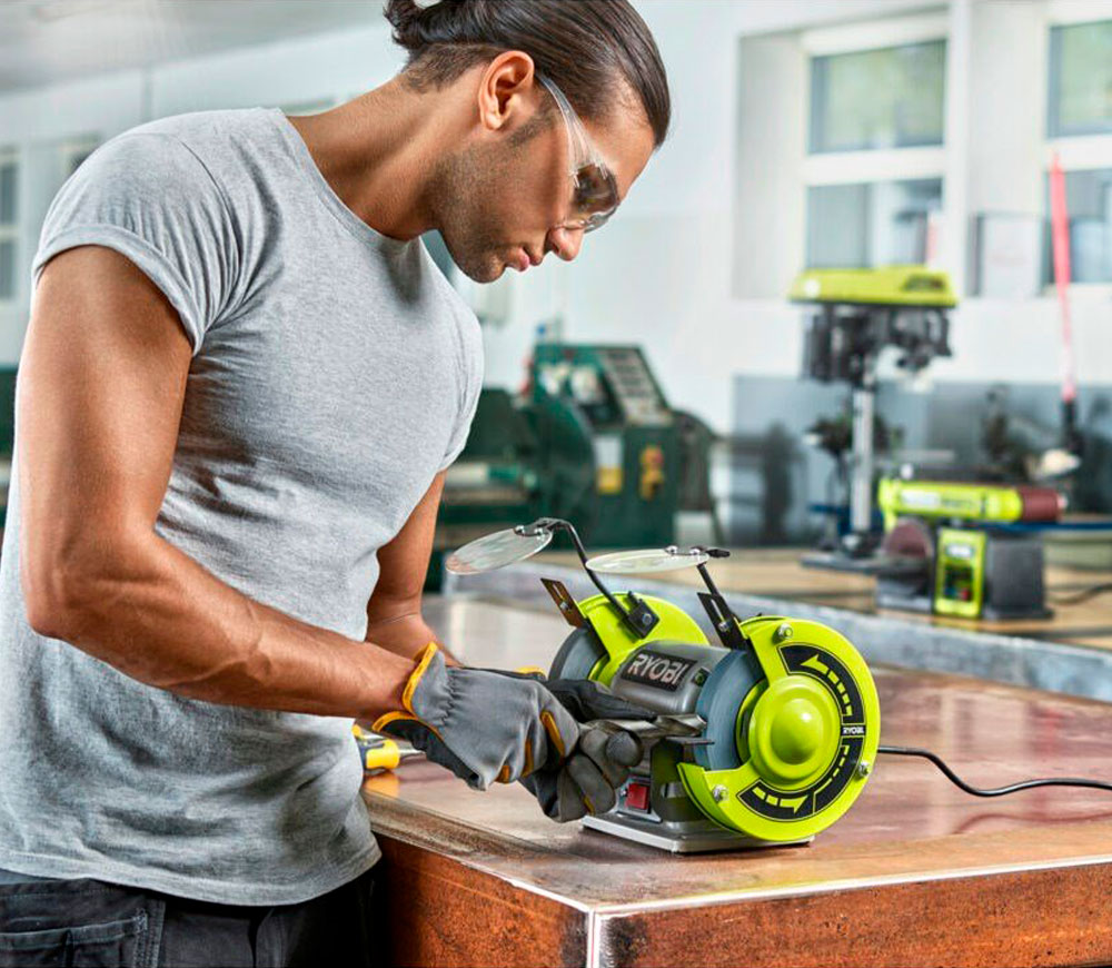 Polizor de banc Ryobi RBG6G1 250w 150mm-5