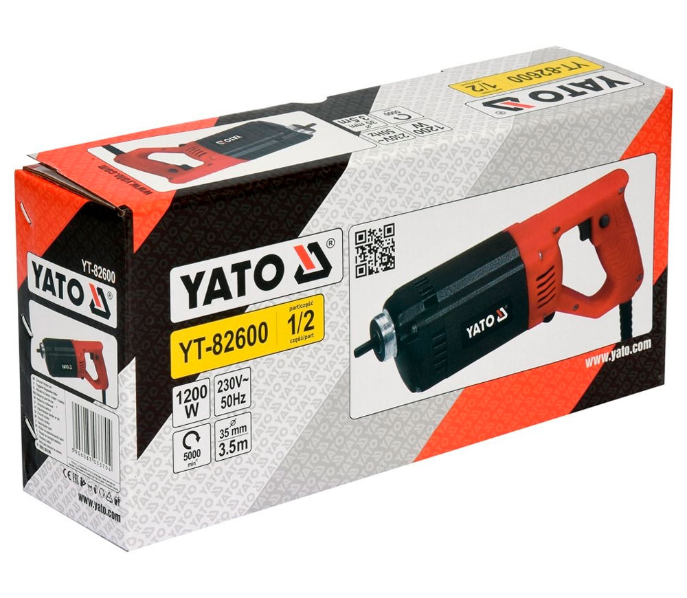 Vibrator de beton YATO YT82600 1200w 5000vib/min-4