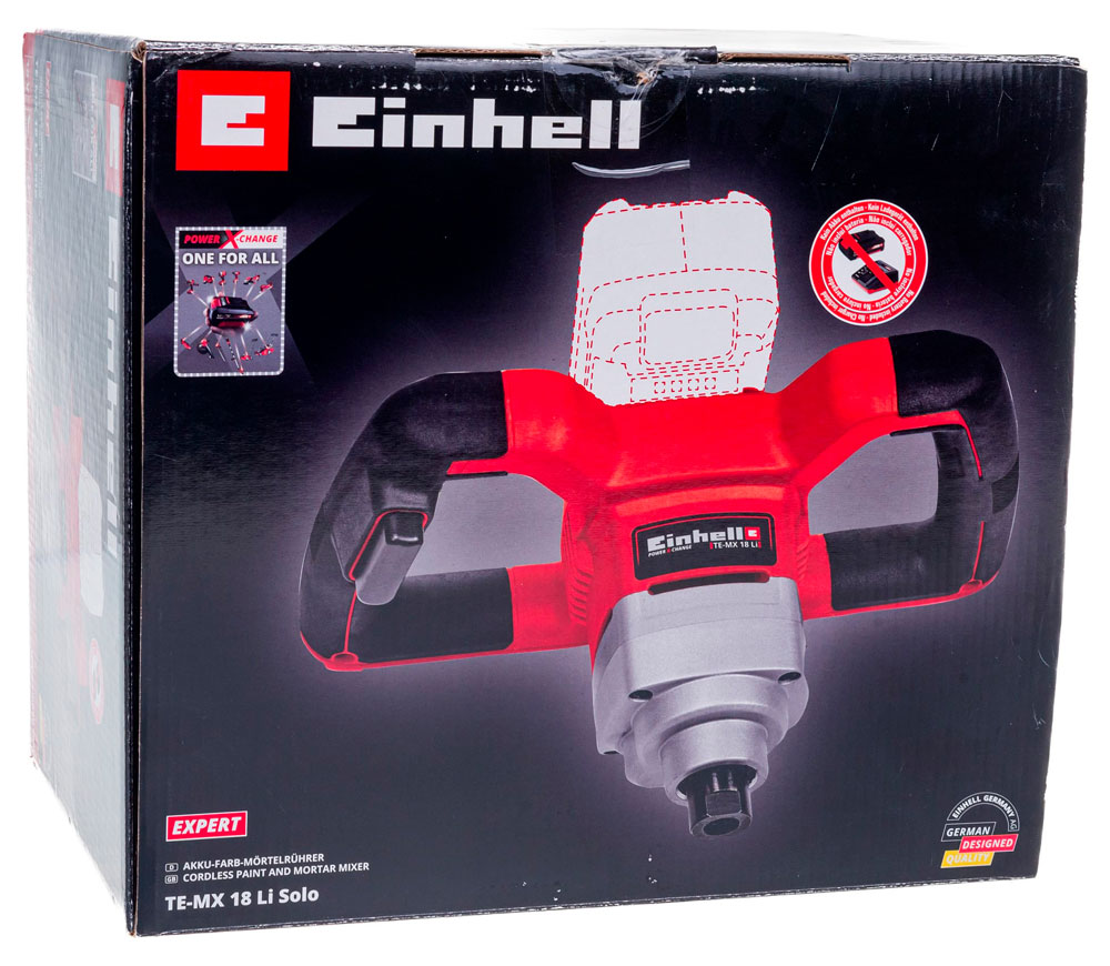 Mașină de amestecat mortar cu acumulator (fără baterii) EINHELL TE-MX 18Li XPWR SOLO 18V-10