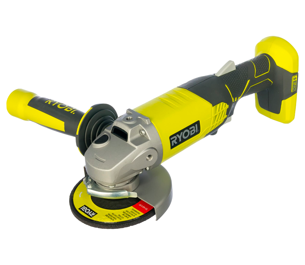 Угловая шлифмашина аккумуляторная (без аккумуляторов) RYOBI R18AG-0 115мм 18В