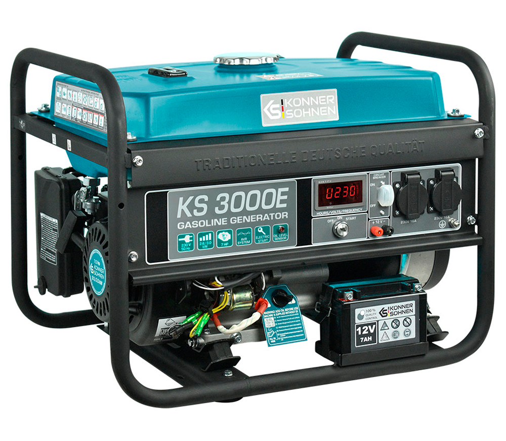 Электрогенератор Könner&Söhnen KS 3000E 3квт Бензин AVR-2