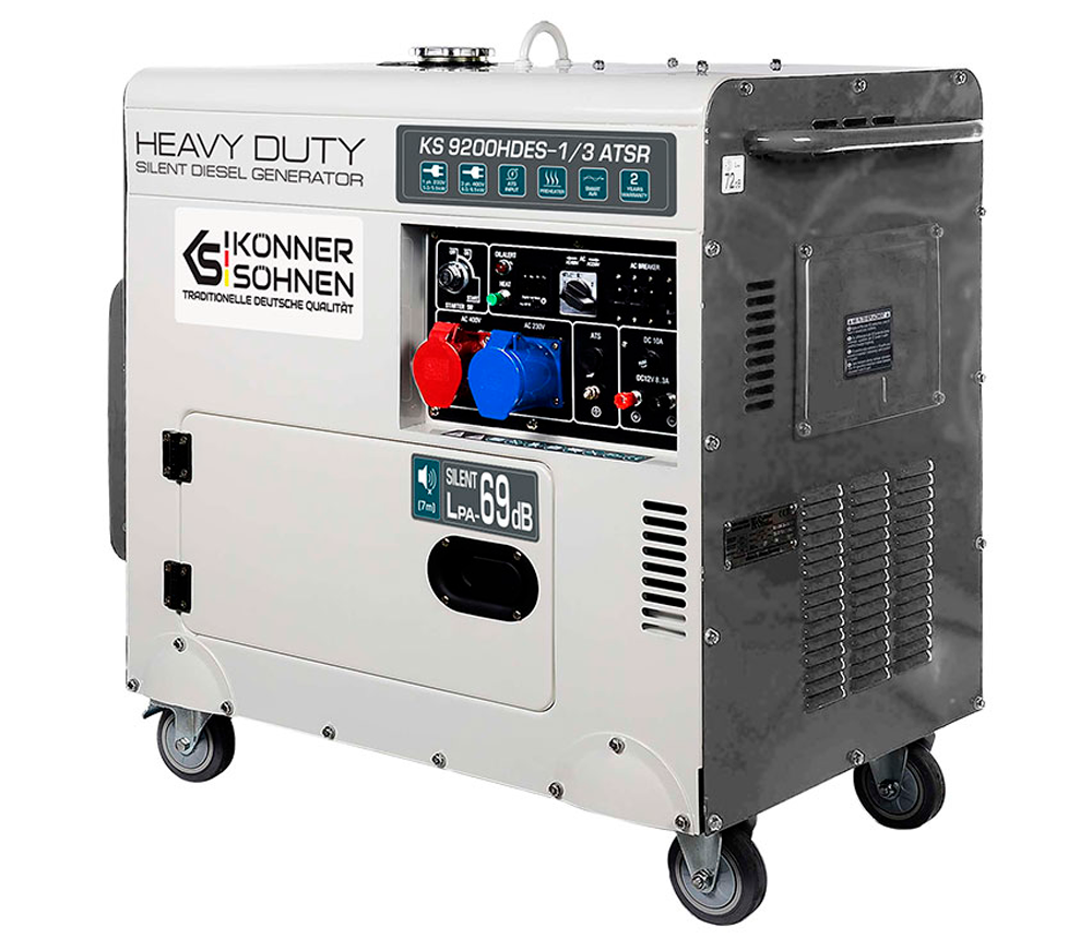 Generator electric Könner&Söhnen KS 9200HDES-1/3 ATSR 7.5kw Motorină AVR-2