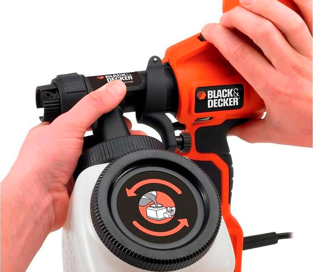 Aparat de vopsit BLACK&DECKER HVLP200 400w-7