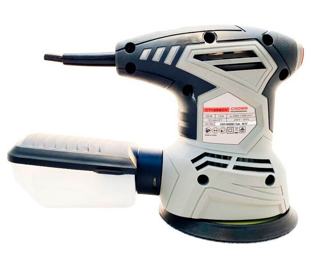 Mașină de șlefuit excentrică CROWN CT13560V 300w 125mm-4