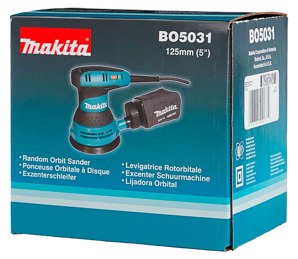 Шлифмашина эксцентриковая MAKITA BO5031 300вт 125мм-11