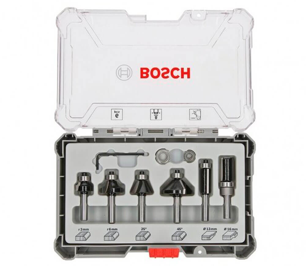 Set 6 freze pe lemn Bosch 2607017469 Ø8 mm-2