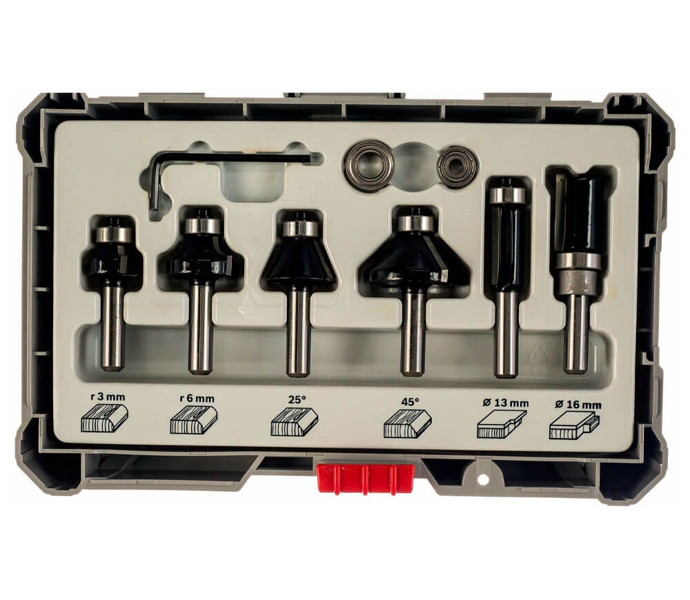 Set 6 freze pe lemn Bosch 2607017469 Ø8 mm-3