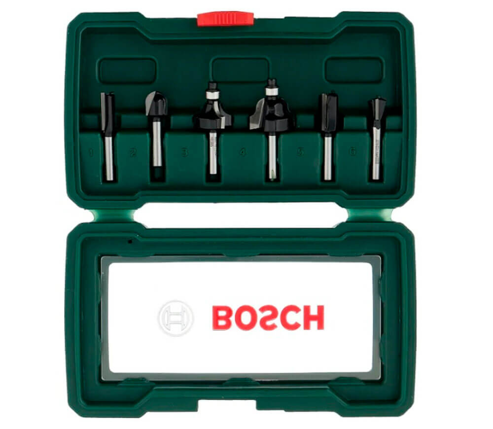 Set 6 freze pe lemn Bosch 2607019464 Ø6 mm-2