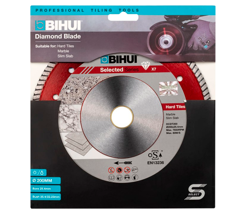 Disc de tăiat cu diamant B-TURBO BIHUI DCDT200 200mm turbo