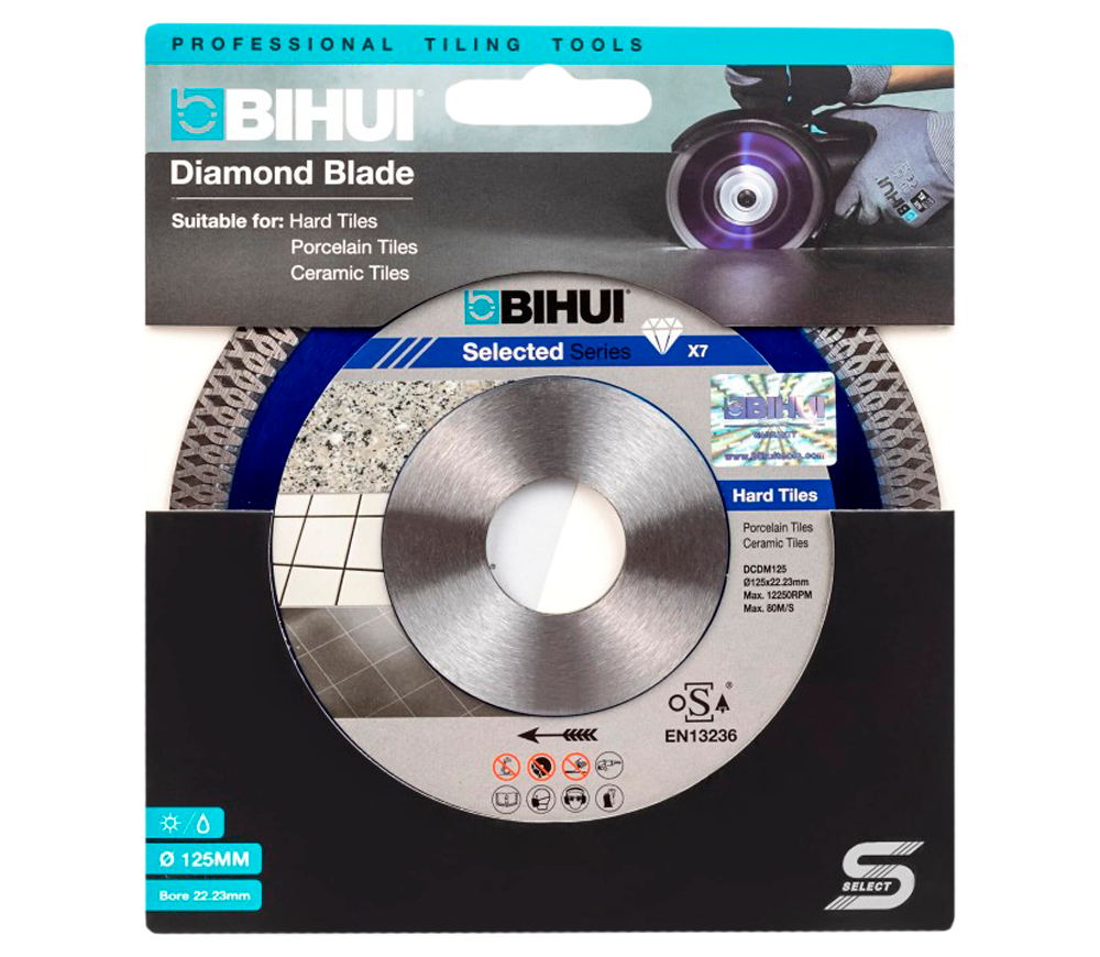 Disc de tăiat cu diamant B-SPEEDY BIHUI DCDM125 125mm turbo