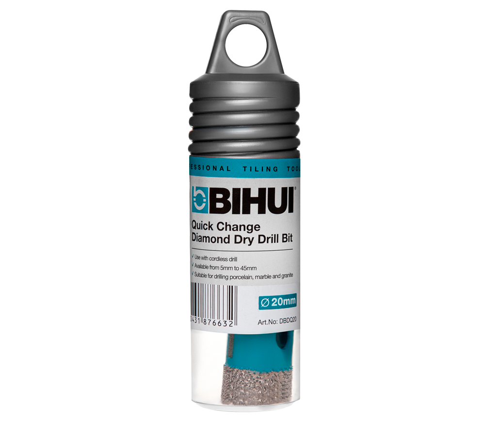 Carota diamantata pentru placi de gresie BIHUI DBDQ20 20mm