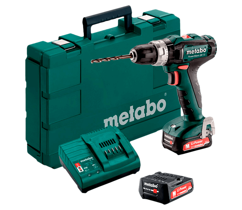 Mașină de înșurubat cu acumulator METABO PowerMaxx SB12 (601076500) 12V 2Ah