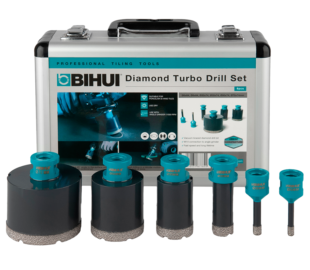 Set carote de găurit teracota BIHUI DBDMK6 6/8/20/35/50/70mm