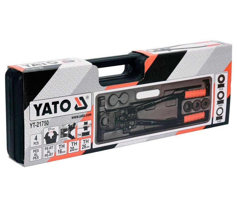 Clești de sertizare YATO YT21750 PEX-AL-PEX/PERT-AL-PERT/TH16/TH20/TH26-5