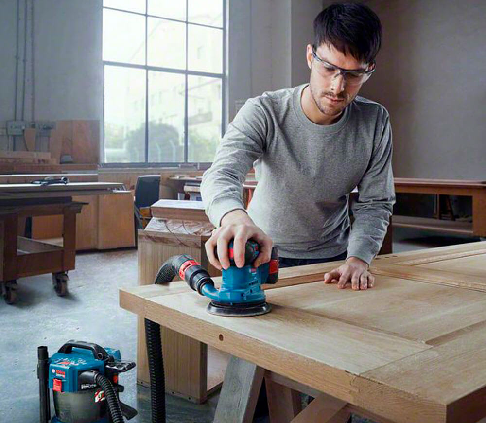 Mașină de șlefuit excentrică fără fir (fără bat) BOSCH GEX 185-LI 125mm 18V-2