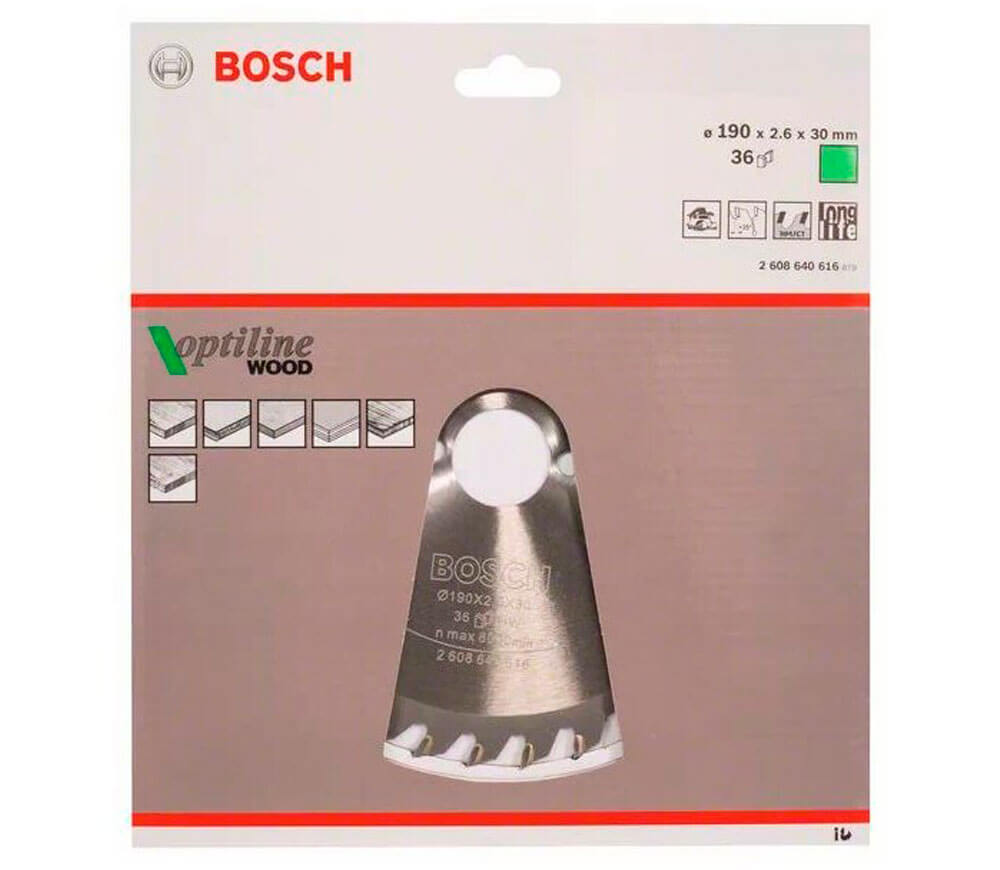 Пильный диск BOSCH 2608640616 190мм 36T-3