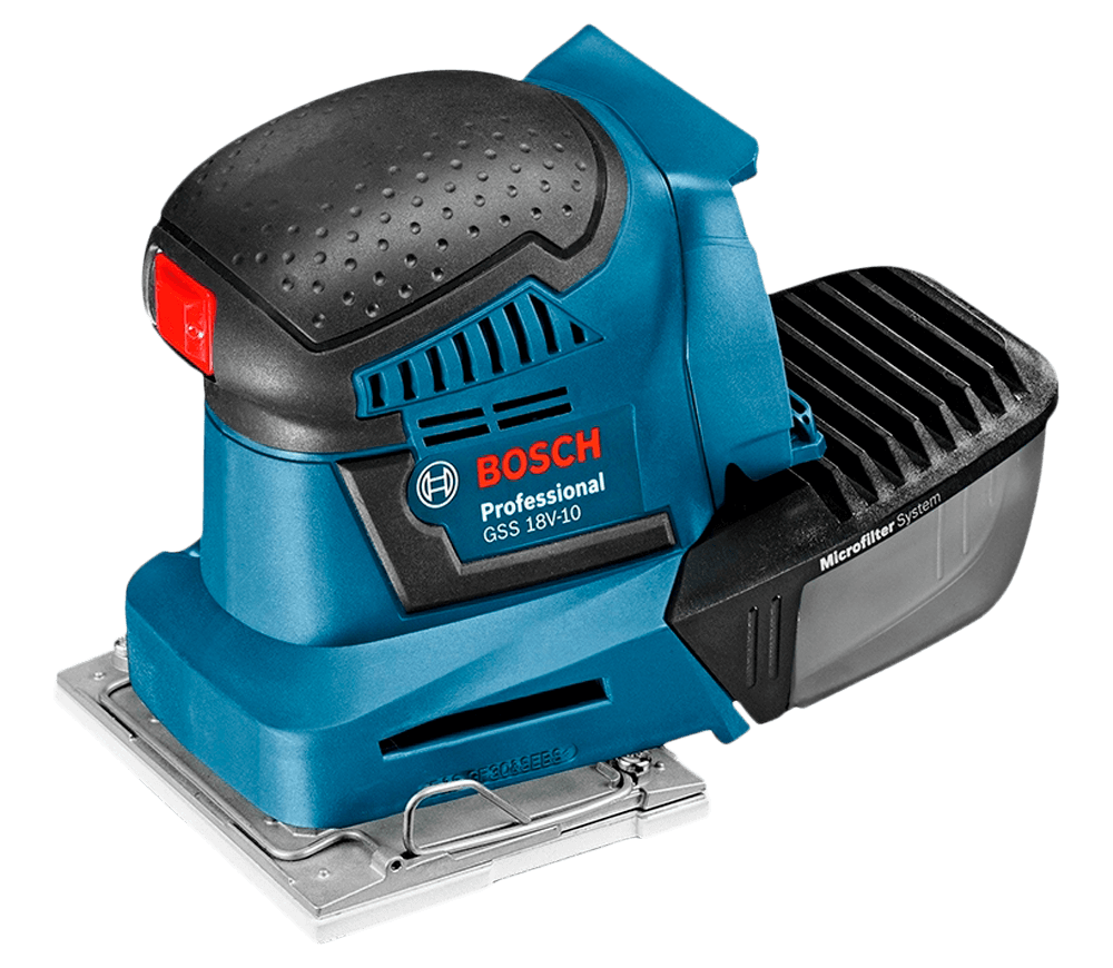 Mașină de șlefuit cu vibrații fără fir (fără bat) BOSCH GSS 18V-10 115x140mm 18V