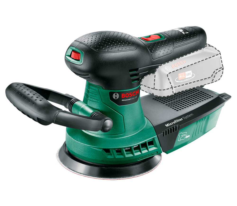 Mașină de șlefuit excentrică fără fir (fără bat) BOSCH ADVANCED ORBIT 125mm 18V