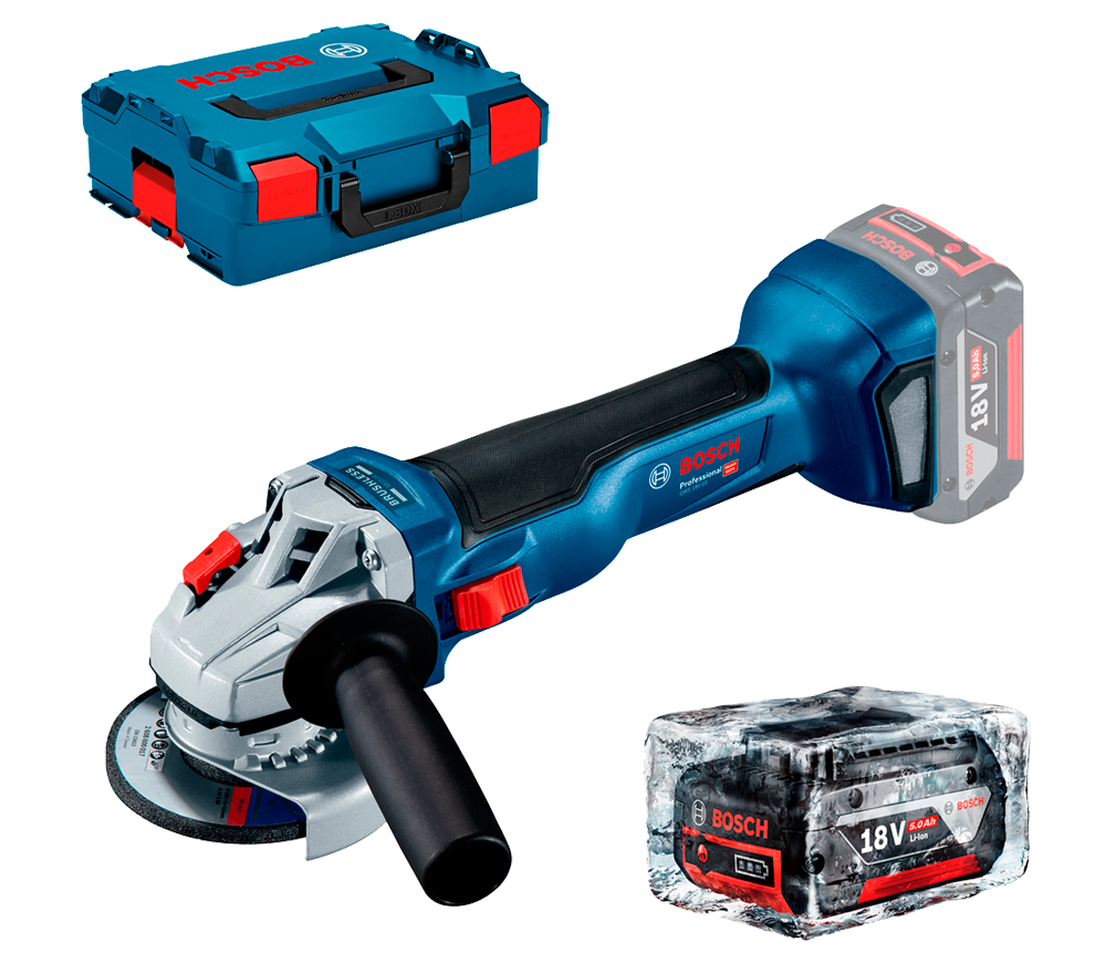 Polizor unghiular cu acumulator BOSCH 115mm 18V-5
