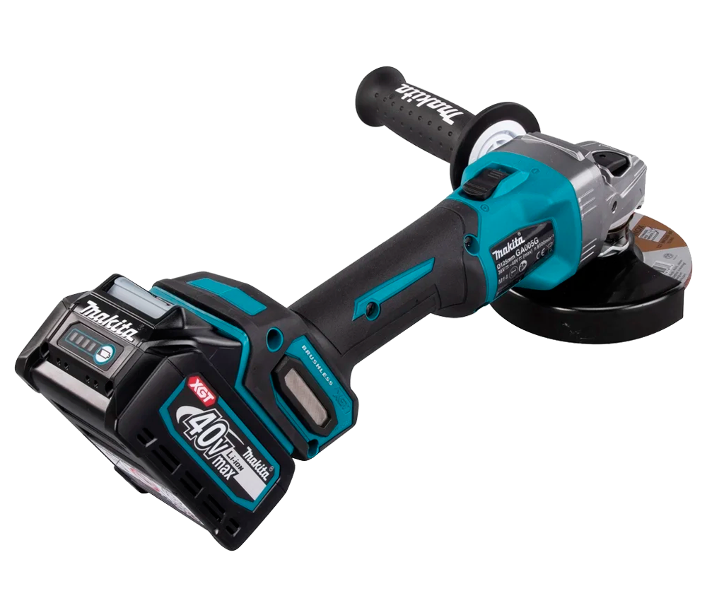 Угловая шлифмашина аккумуляторная MAKITA GA005GM201 125мм 40В 4Ач-6